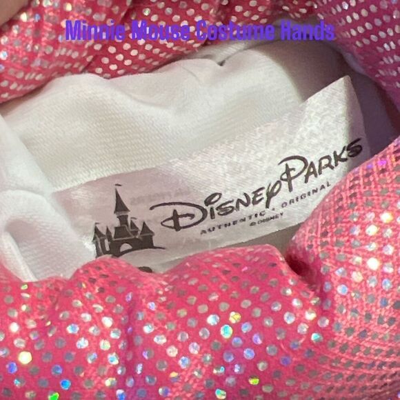 Disney Parks Minnie Mouse 10” Sparkling Costume Gloves (Pair) - Picture 8 of 12